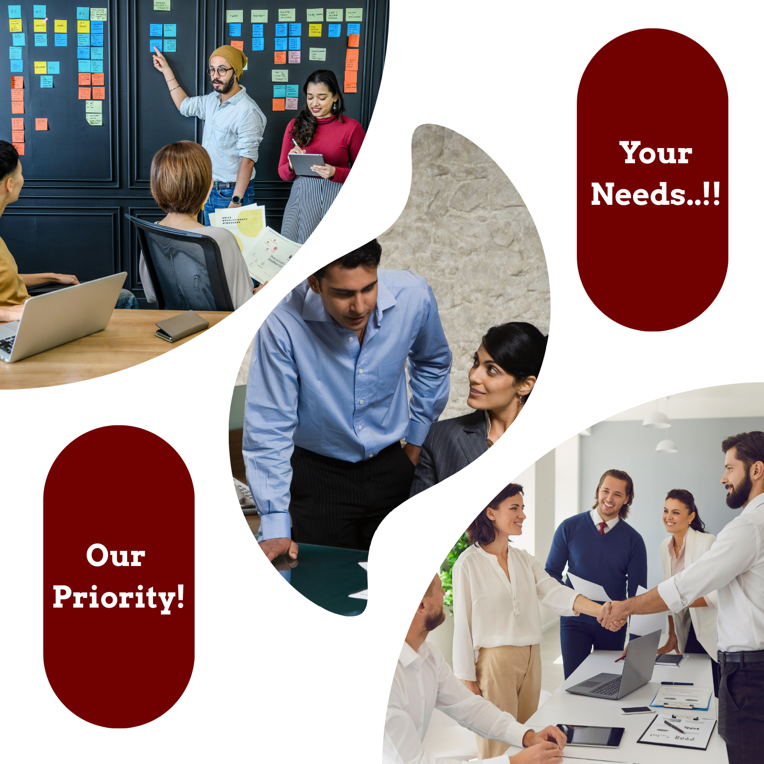 Our team working together